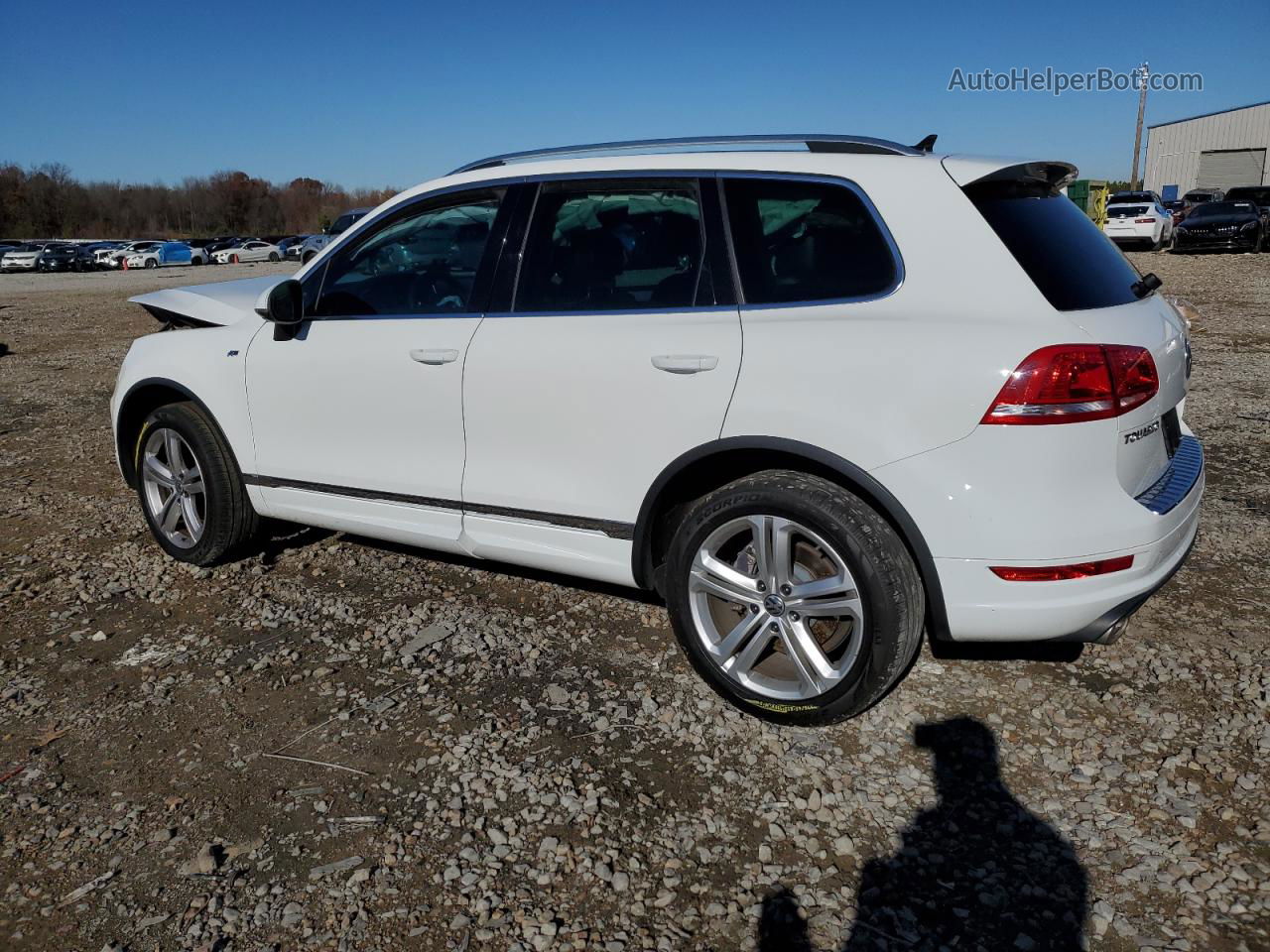 2014 Volkswagen Touareg Tdi White vin: WVGDP9BP6ED009017