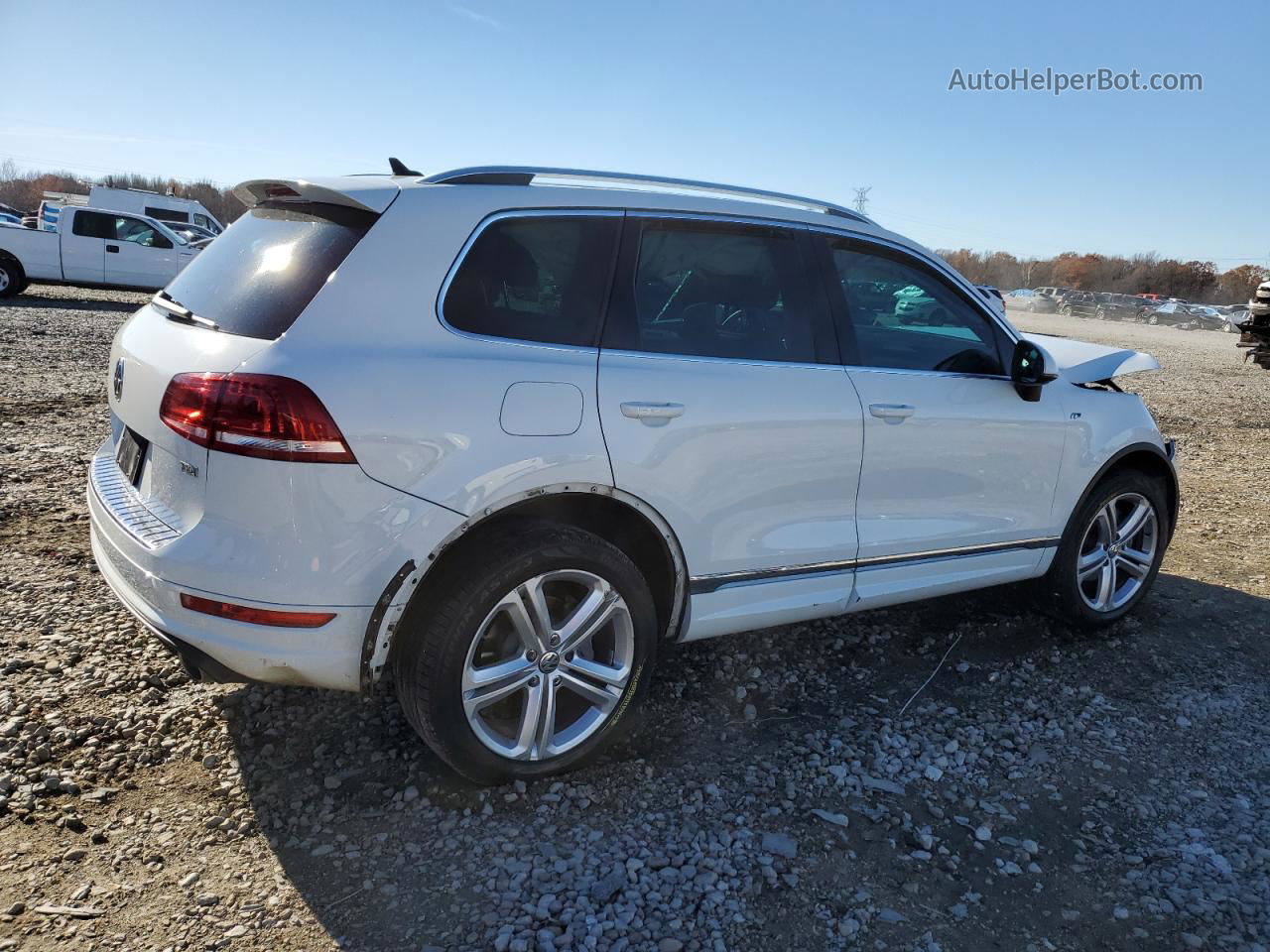 2014 Volkswagen Touareg Tdi Белый vin: WVGDP9BP6ED009017