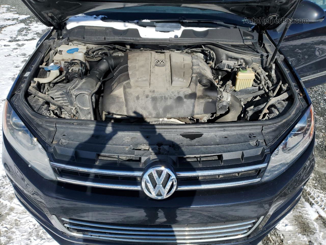 2014 Volkswagen Touareg Tdi Черный vin: WVGDP9BPXED007321