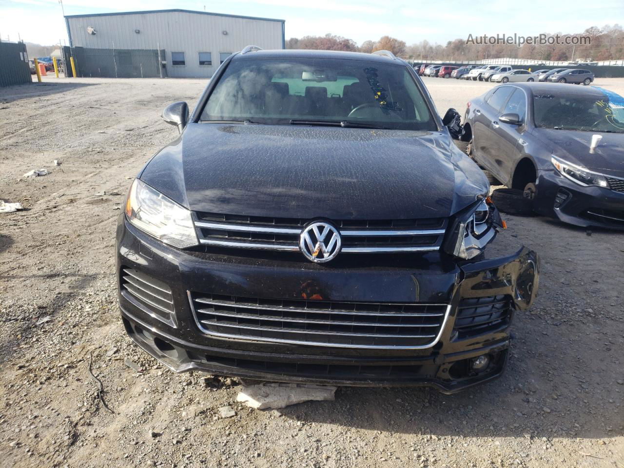 2014 Volkswagen Touareg Tdi Black vin: WVGDP9BPXED008159