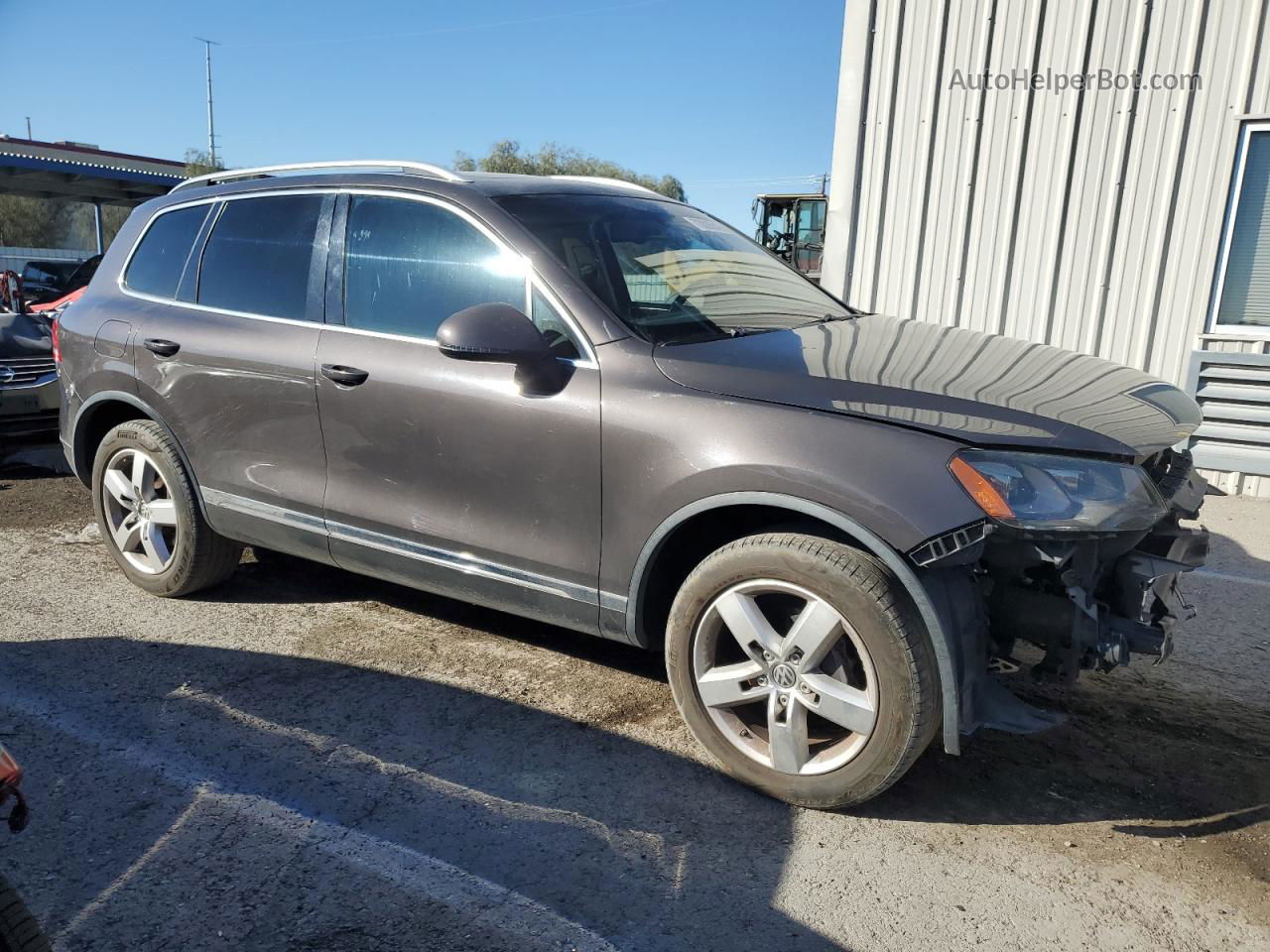 2012 Volkswagen Touareg V6 Gray vin: WVGEF9BP0CD006067