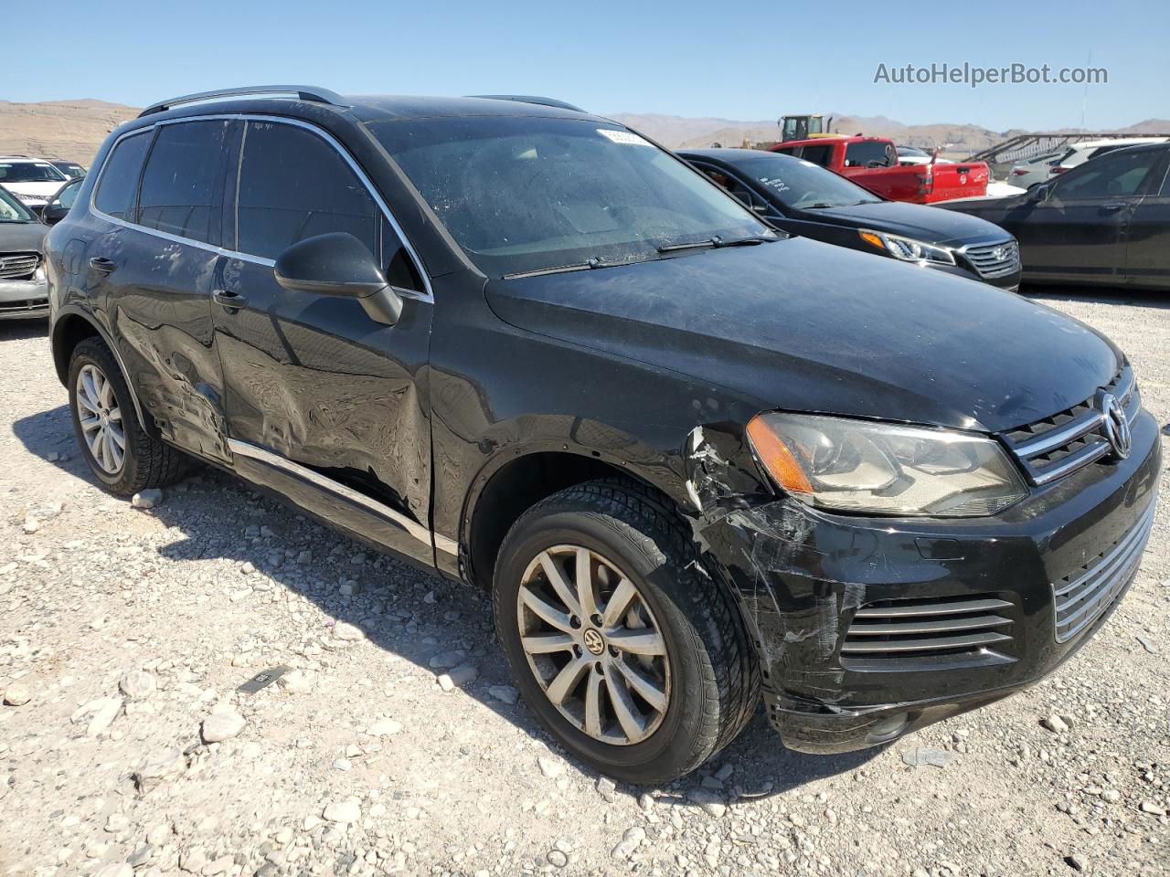 2012 Volkswagen Touareg V6 Черный vin: WVGEF9BP0CD006229