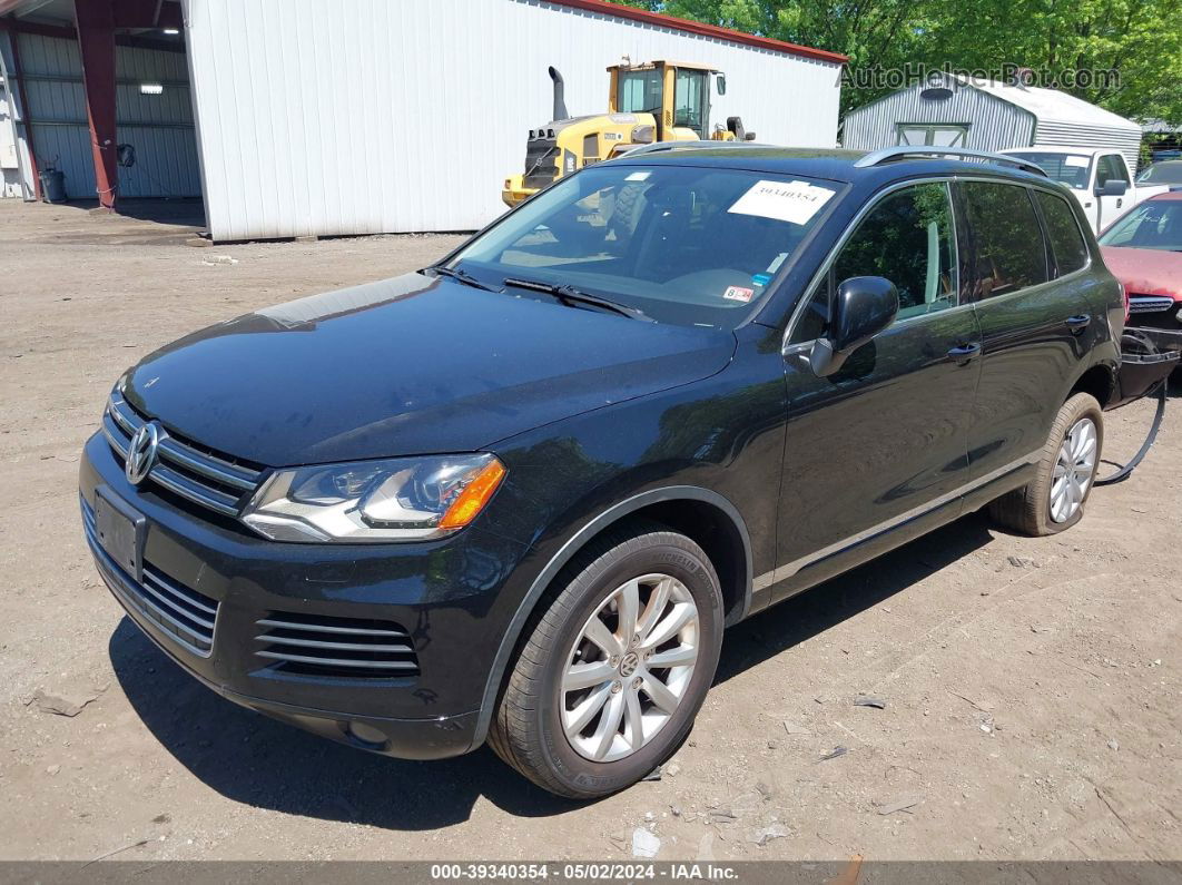 2012 Volkswagen Touareg Vr6 Sport Black vin: WVGEF9BP0CD006375