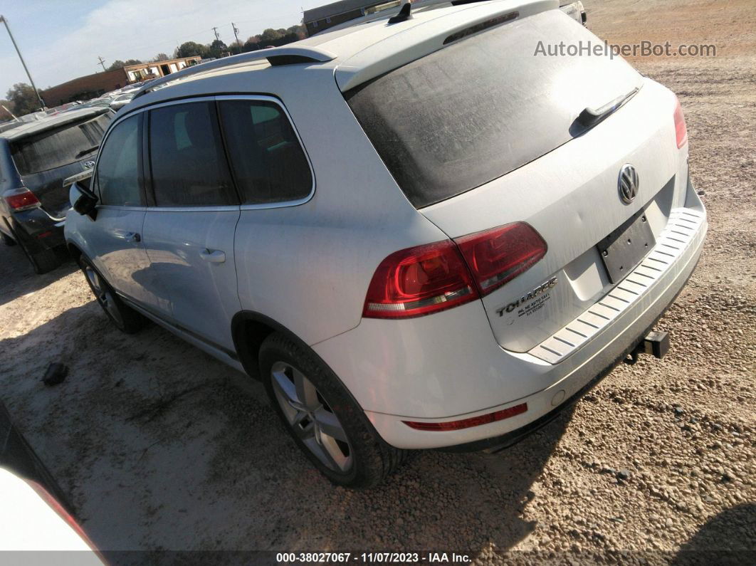 2012 Volkswagen Touareg Vr6 Lux White vin: WVGEF9BP0CD010913