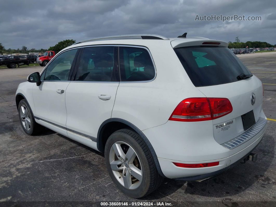 2012 Volkswagen Touareg Vr6 Lux Белый vin: WVGEF9BP0CD010913