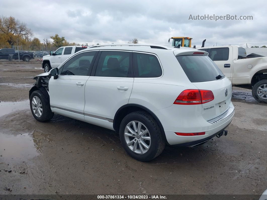 2013 Volkswagen Touareg Vr6 Sport White vin: WVGEF9BP0DD004014