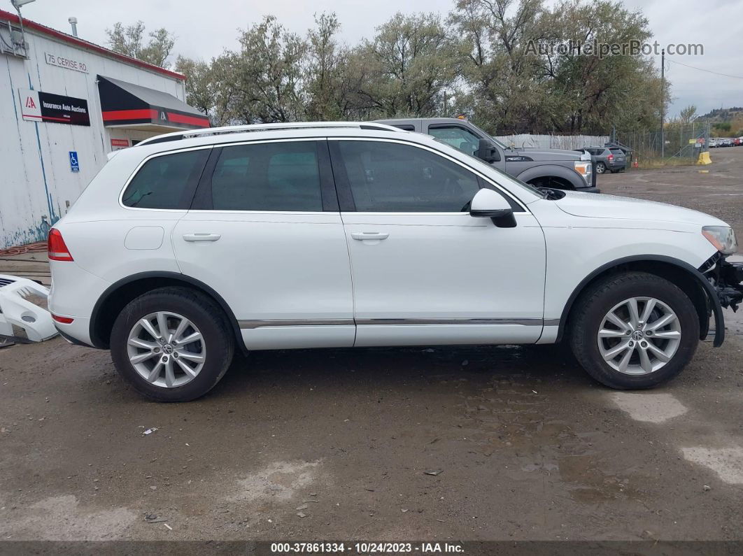 2013 Volkswagen Touareg Vr6 Sport White vin: WVGEF9BP0DD004014