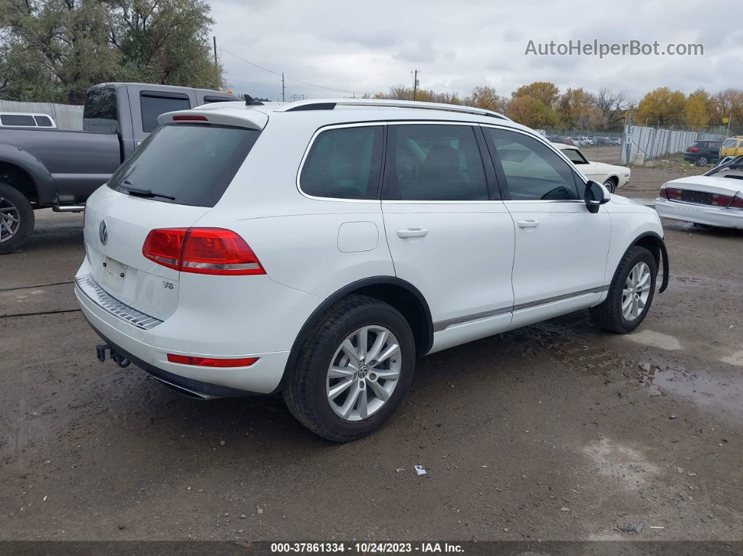 2013 Volkswagen Touareg Vr6 Sport White vin: WVGEF9BP0DD004014