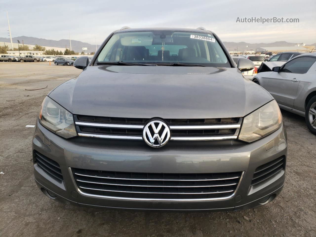 2013 Volkswagen Touareg V6 Gray vin: WVGEF9BP0DD006880