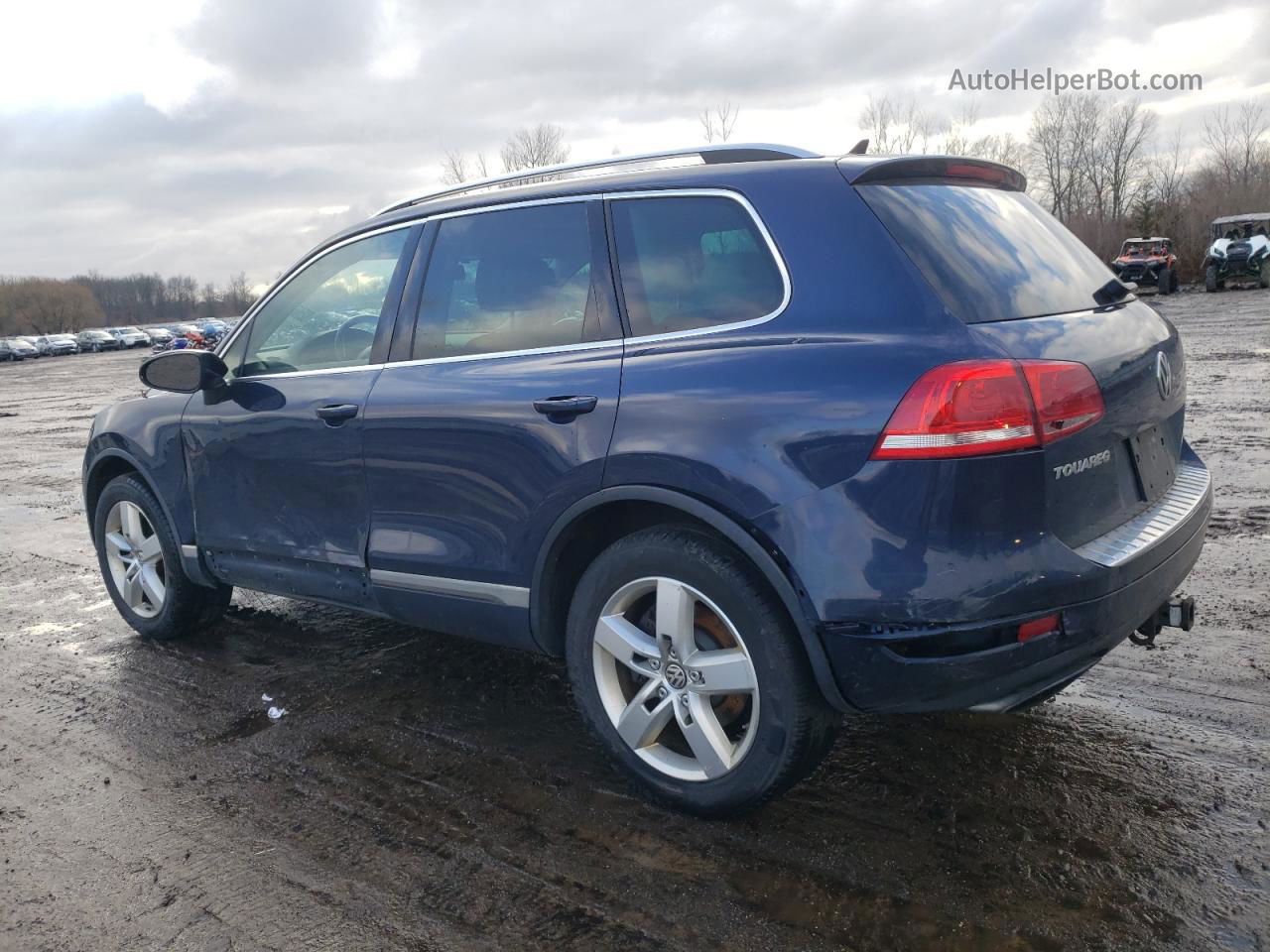 2013 Volkswagen Touareg V6 Blue vin: WVGEF9BP0DD007303