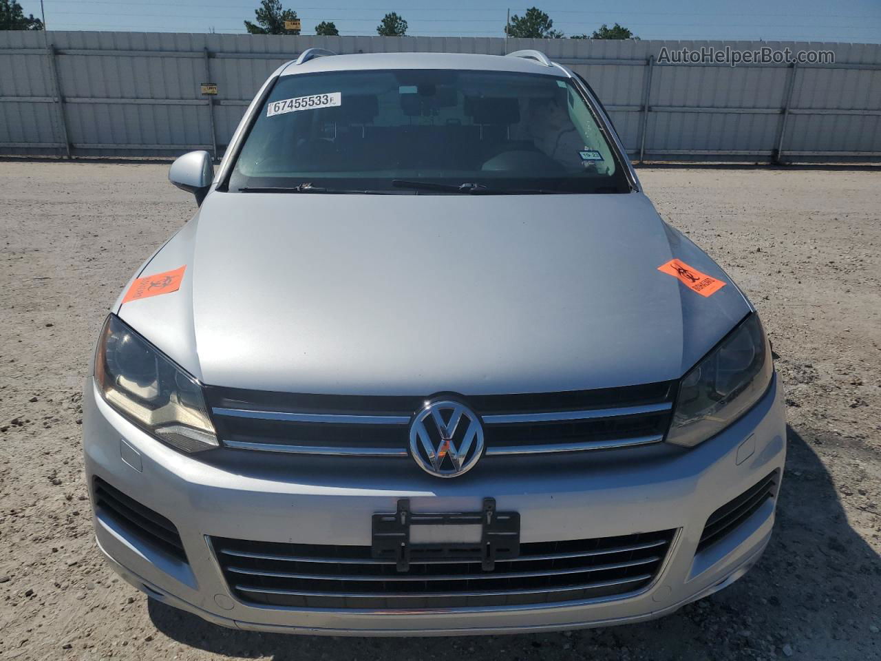 2013 Volkswagen Touareg V6 Серебряный vin: WVGEF9BP0DD007933