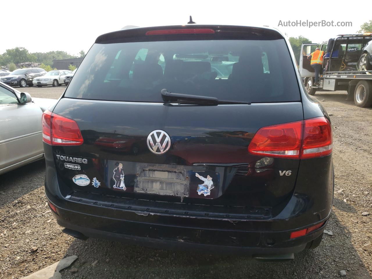 2013 Volkswagen Touareg V6 Black vin: WVGEF9BP0DD009827