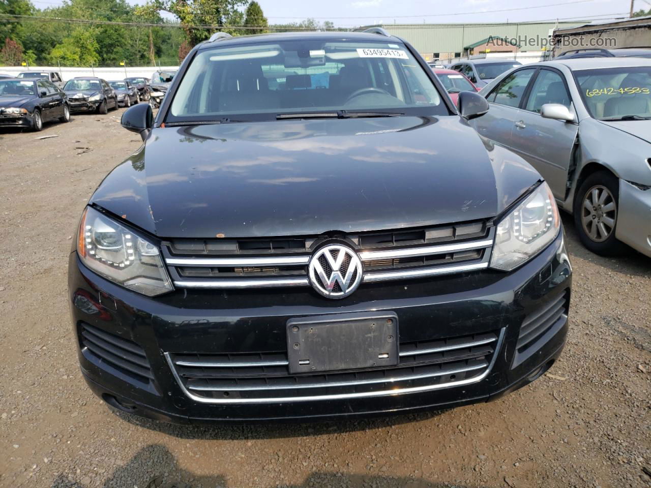 2013 Volkswagen Touareg V6 Черный vin: WVGEF9BP0DD009827