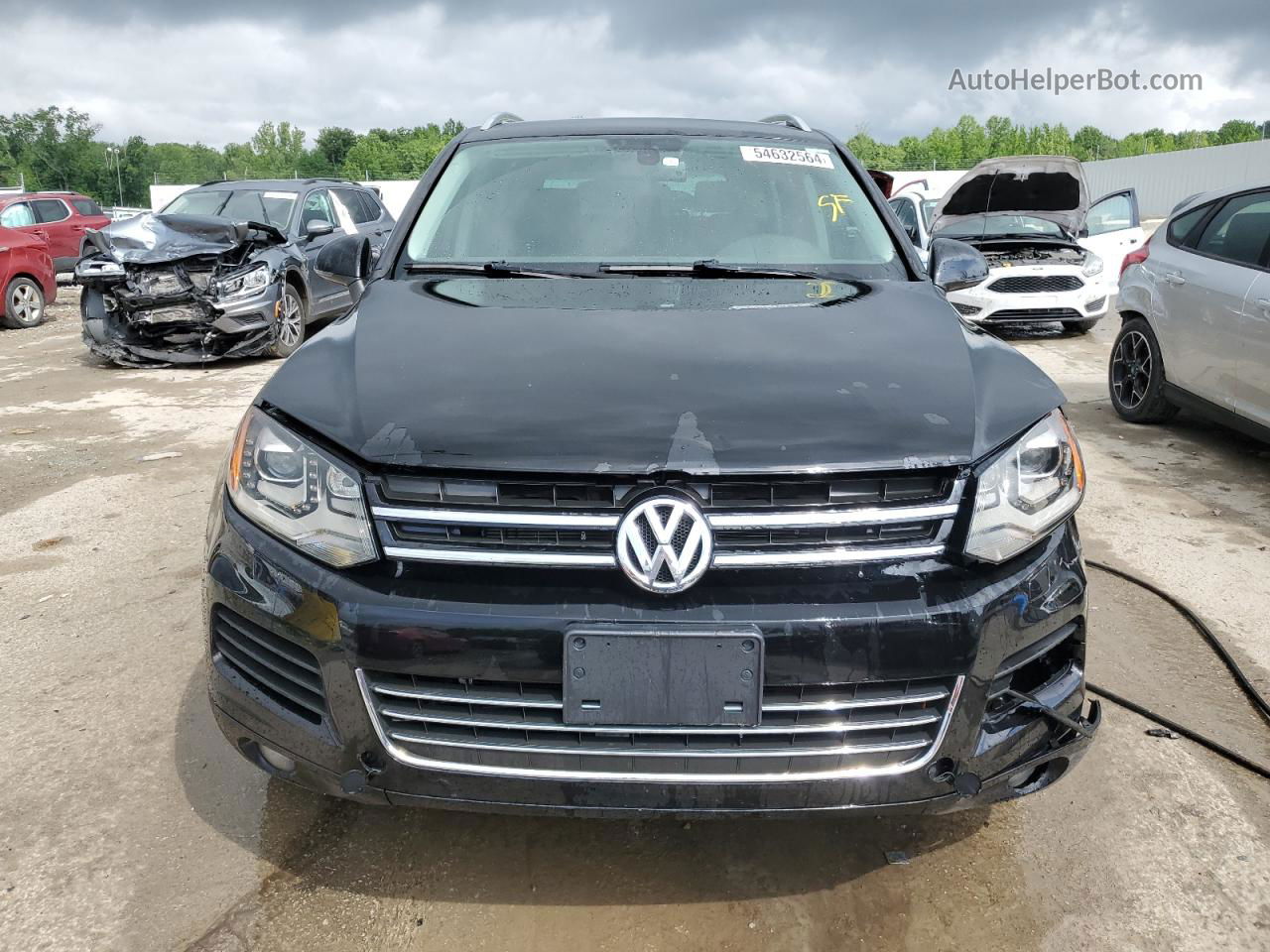 2014 Volkswagen Touareg V6 Black vin: WVGEF9BP0ED006136