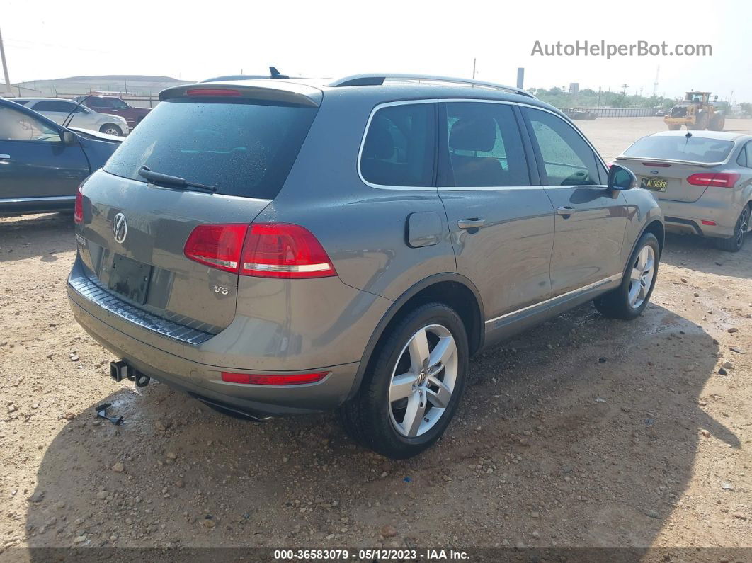 2014 Volkswagen Touareg Lux Серый vin: WVGEF9BP0ED009277