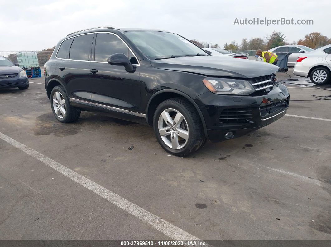 2014 Volkswagen Touareg 3.6l Lux Black vin: WVGEF9BP0ED011093