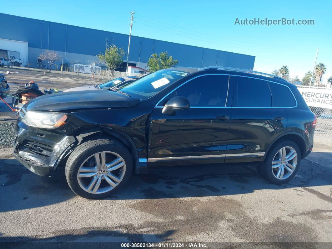 2012 Volkswagen Touareg Vr6 Executive Black vin: WVGEF9BP1CD007762