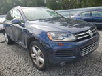 2012 Volkswagen Touareg V6 Blue vin: WVGEF9BP1CD008782