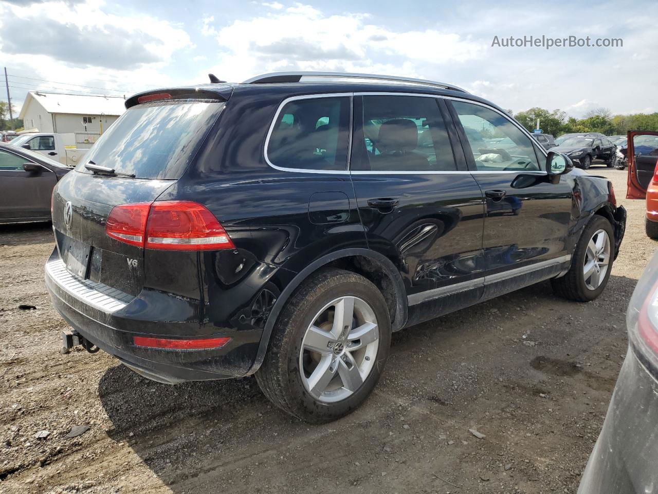 2013 Volkswagen Touareg V6 Black vin: WVGEF9BP1DD005480