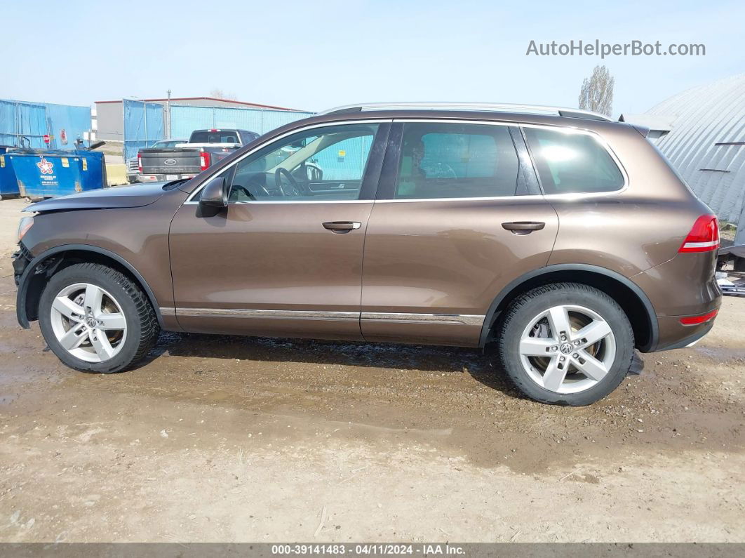 2013 Volkswagen Touareg Vr6 Lux Brown vin: WVGEF9BP1DD006483