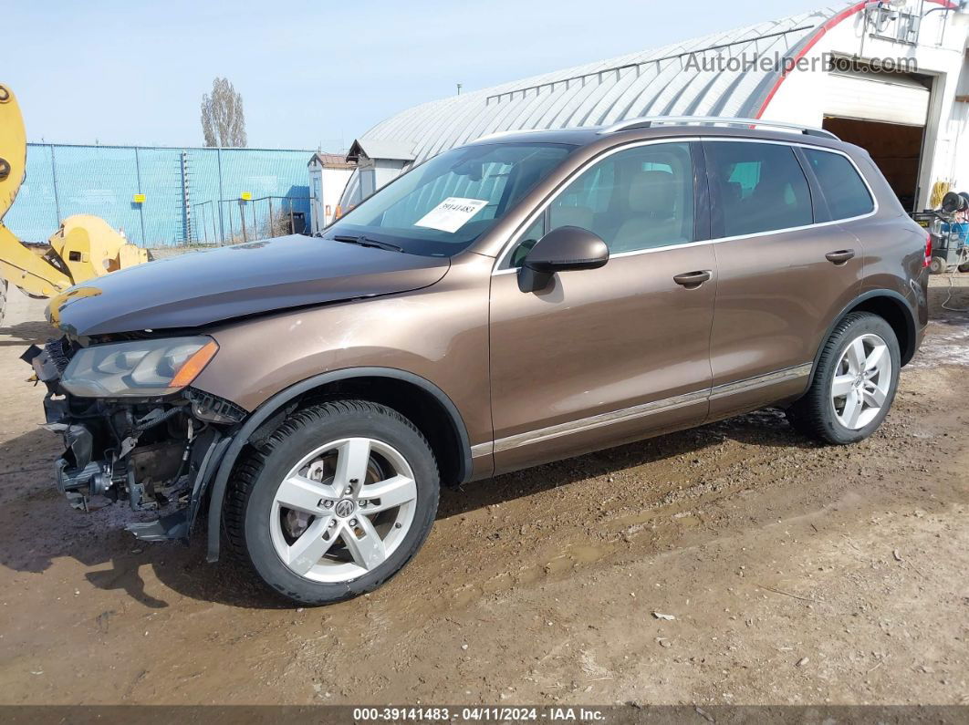 2013 Volkswagen Touareg Vr6 Lux Brown vin: WVGEF9BP1DD006483