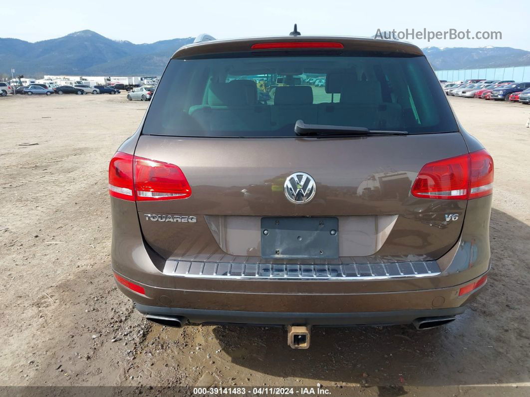 2013 Volkswagen Touareg Vr6 Lux Brown vin: WVGEF9BP1DD006483