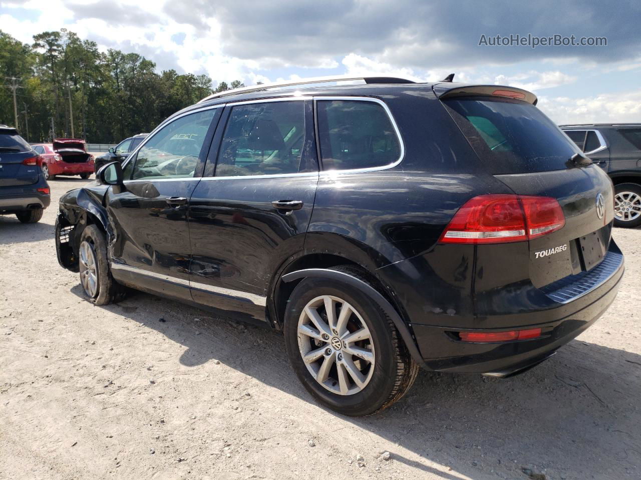 2013 Volkswagen Touareg V6 Black vin: WVGEF9BP1DD006824