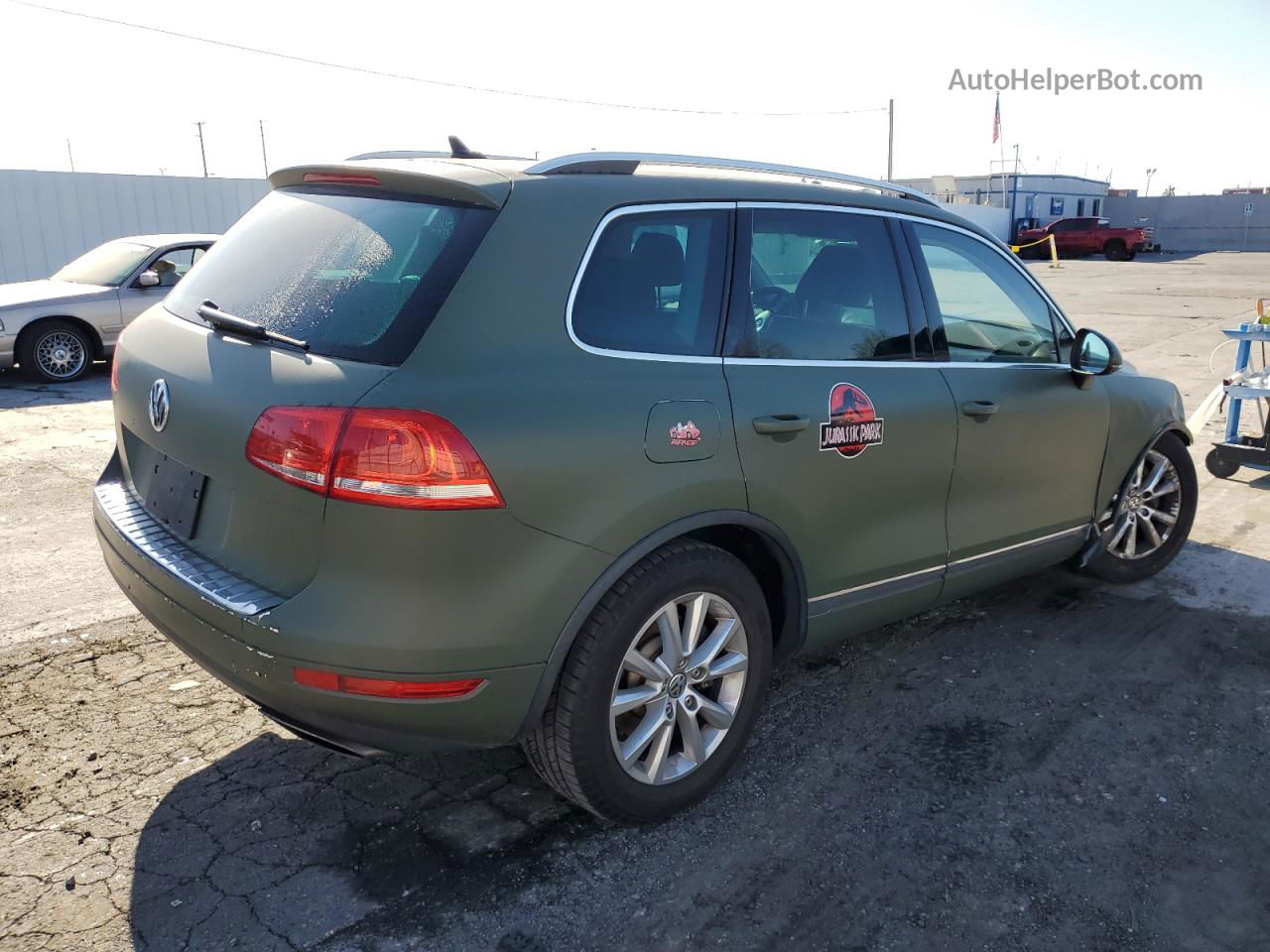 2013 Volkswagen Touareg V6 Green vin: WVGEF9BP1DD008492