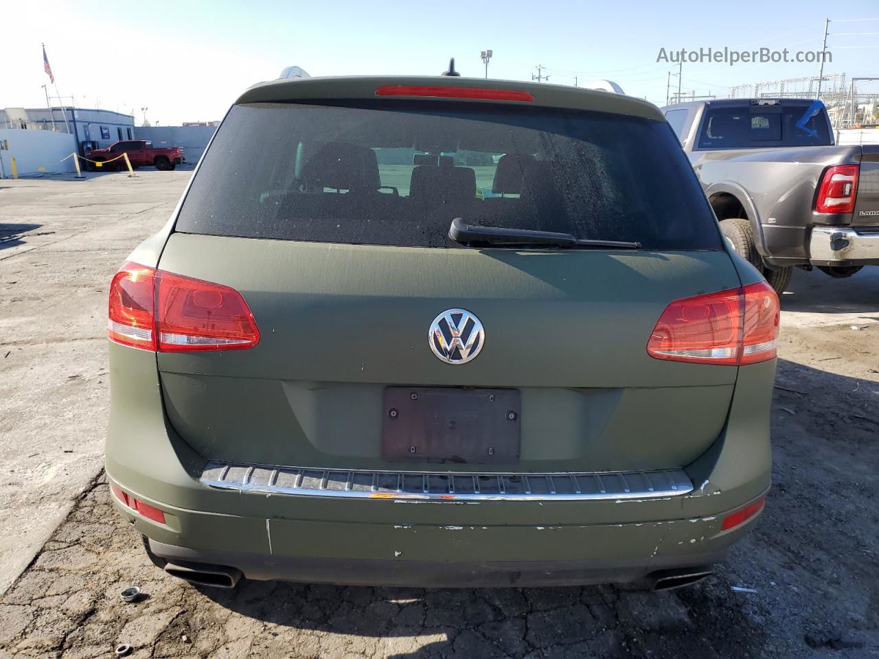 2013 Volkswagen Touareg V6 Green vin: WVGEF9BP1DD008492