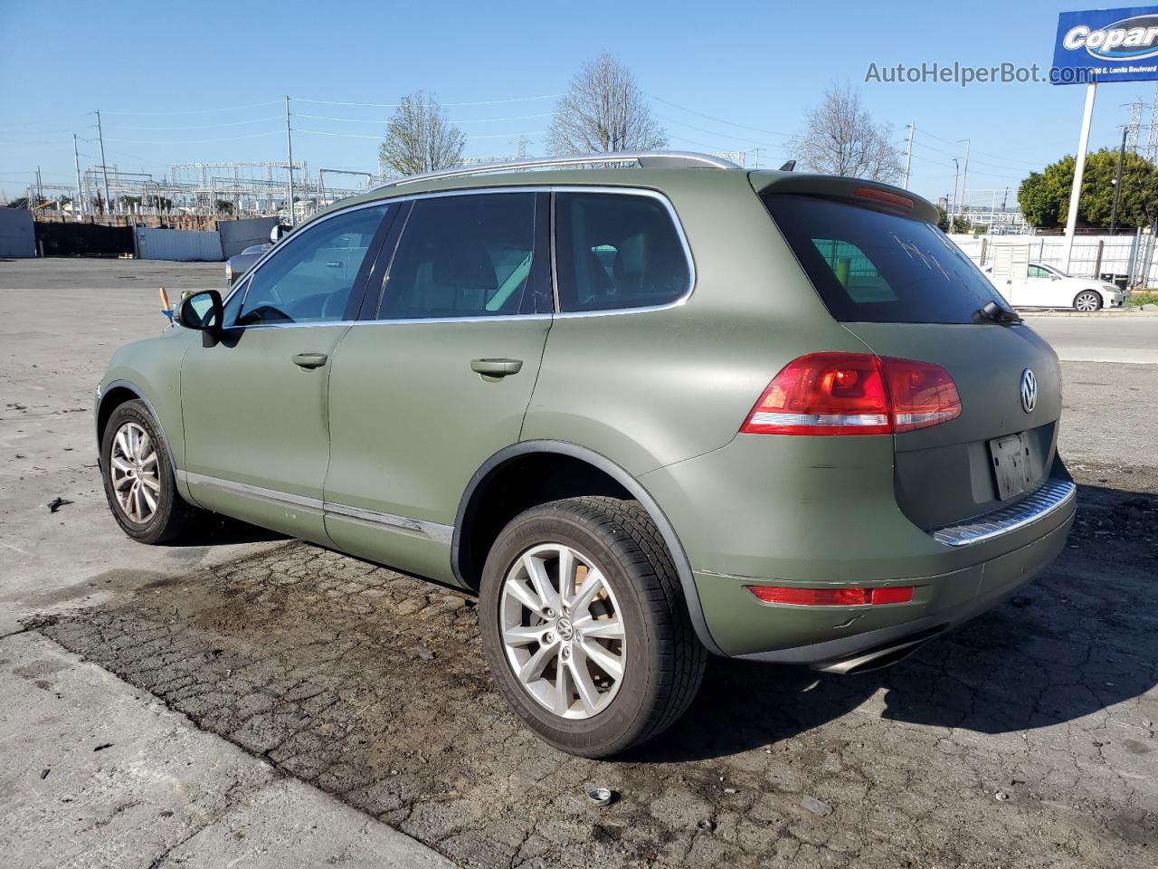 2013 Volkswagen Touareg V6 Green vin: WVGEF9BP1DD008492