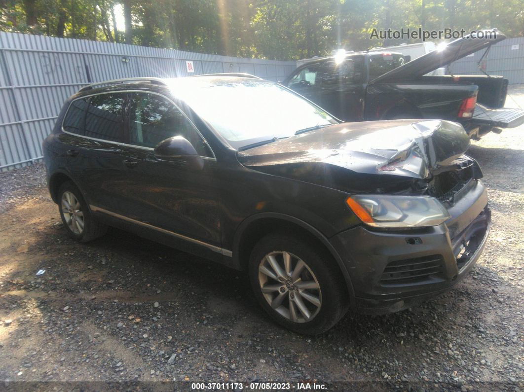 2014 Volkswagen Touareg Sport Black vin: WVGEF9BP1ED006095