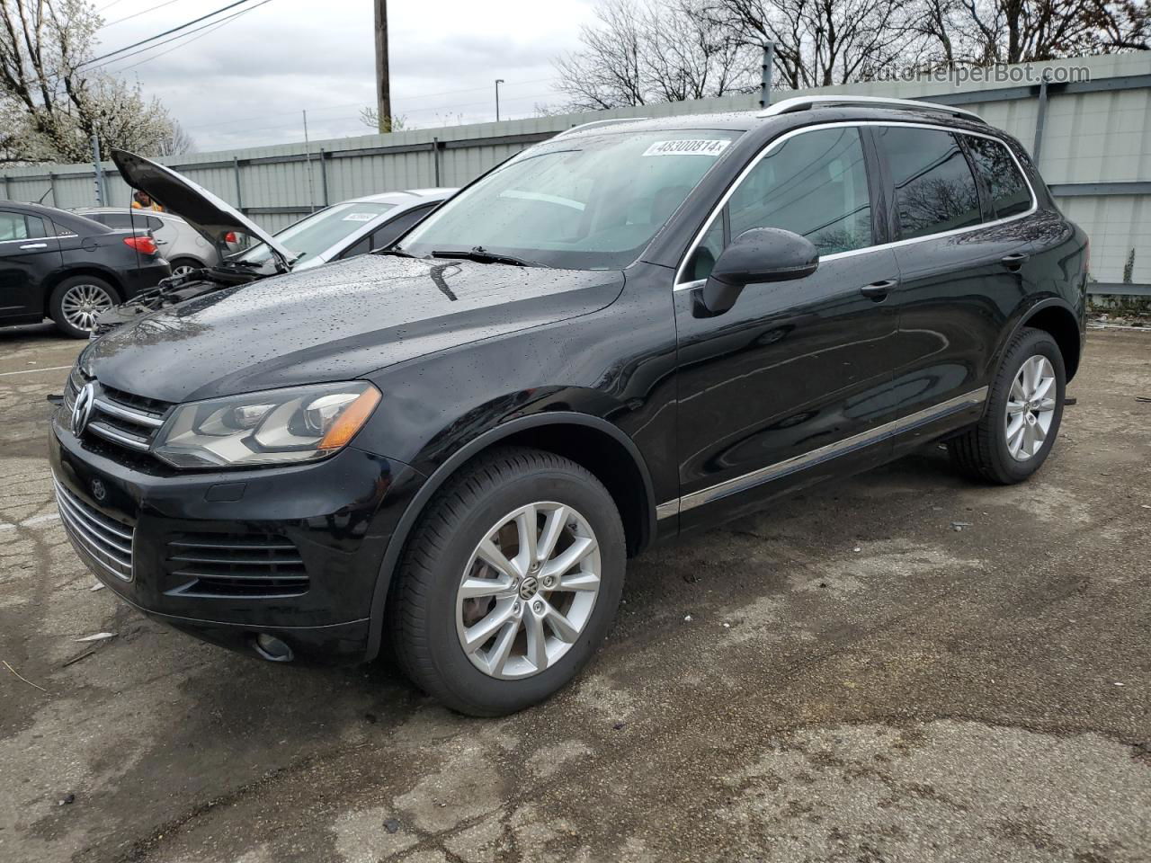 2014 Volkswagen Touareg V6 Black vin: WVGEF9BP1ED007506