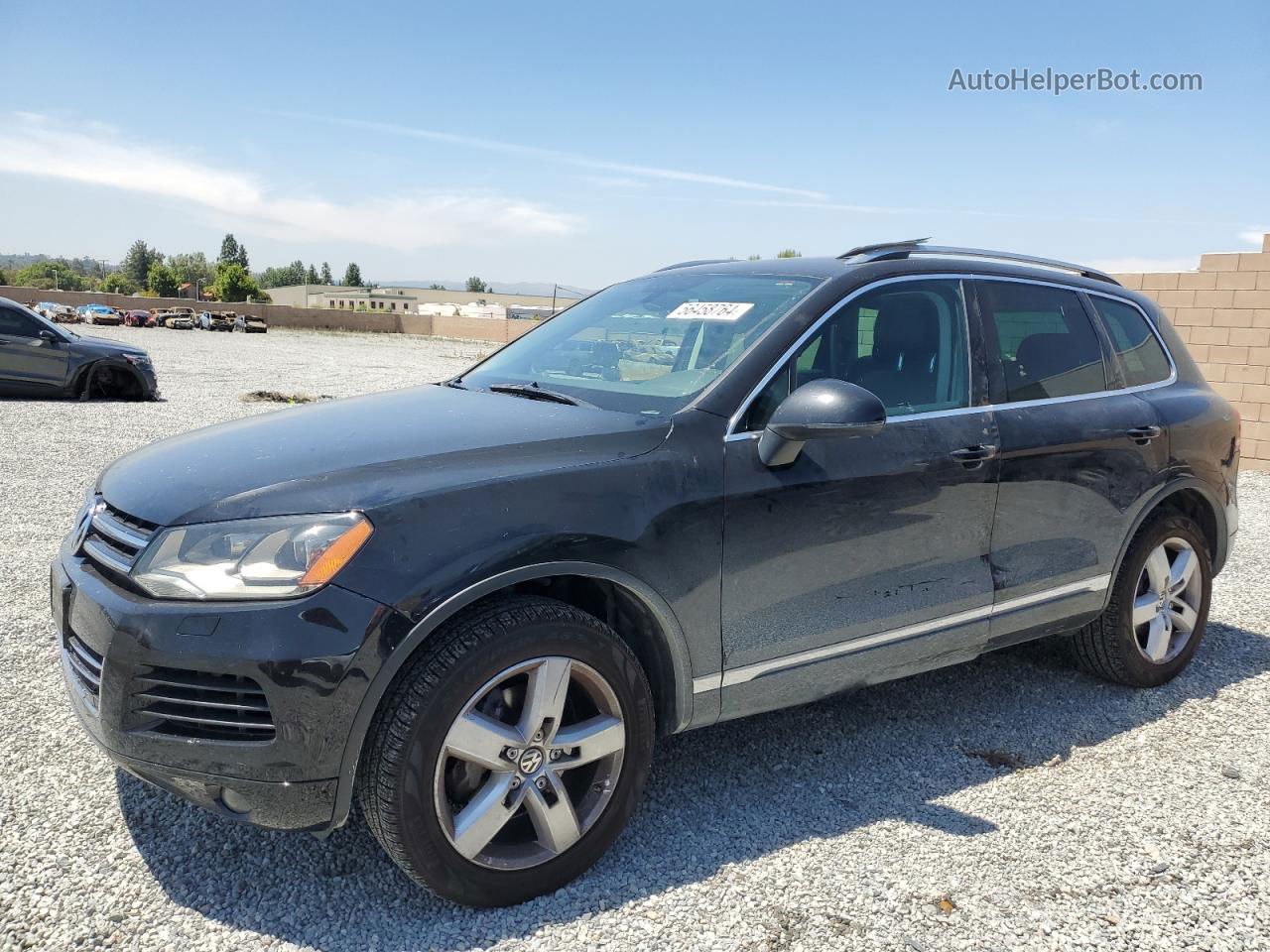 2012 Volkswagen Touareg V6 Черный vin: WVGEF9BP2CD006300