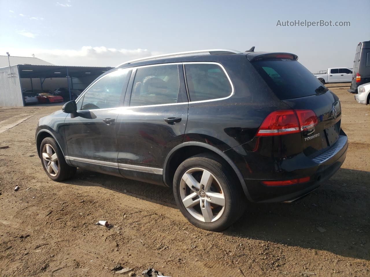 2012 Volkswagen Touareg V6 Black vin: WVGEF9BP2CD011965