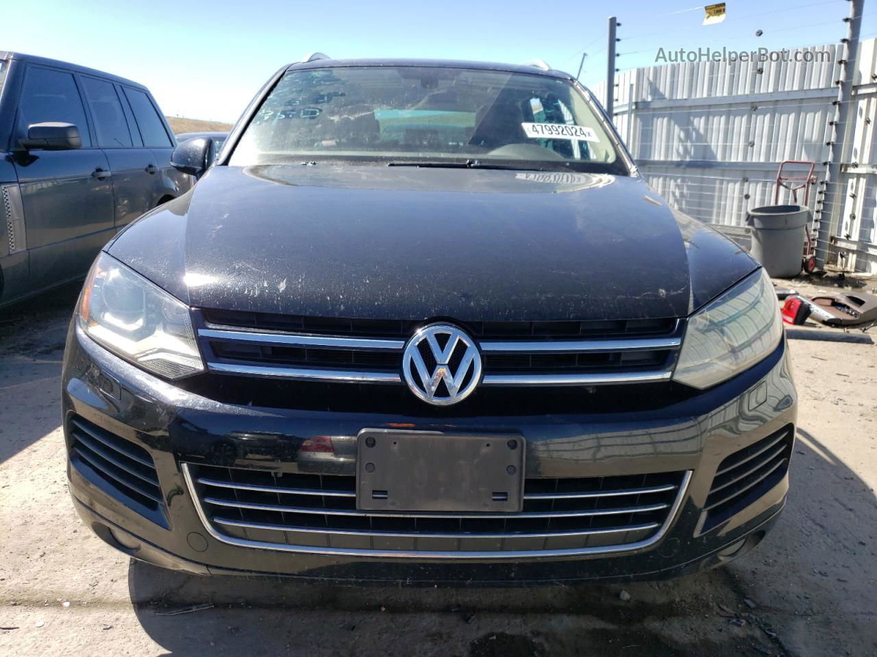 2013 Volkswagen Touareg V6 Black vin: WVGEF9BP2DD006816