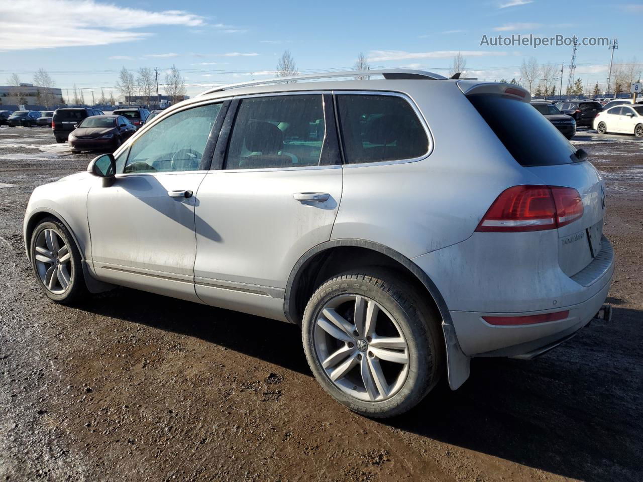 2013 Volkswagen Touareg V6 Silver vin: WVGEF9BP2DD008808