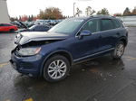 2013 Volkswagen Touareg V6 Blue vin: WVGEF9BP2DD009019