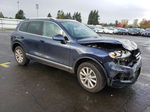 2013 Volkswagen Touareg V6 Blue vin: WVGEF9BP2DD009019