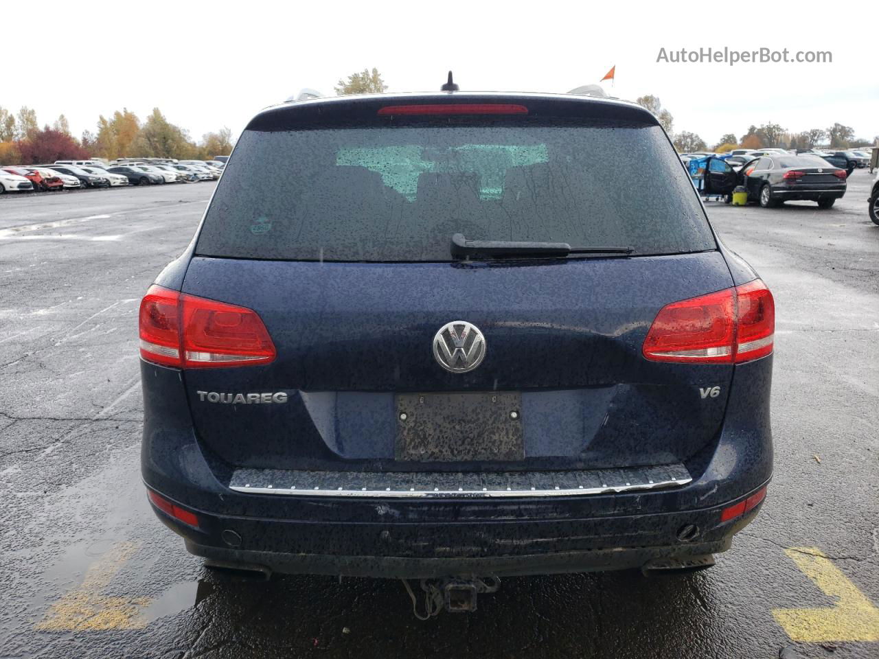 2013 Volkswagen Touareg V6 Blue vin: WVGEF9BP2DD009019