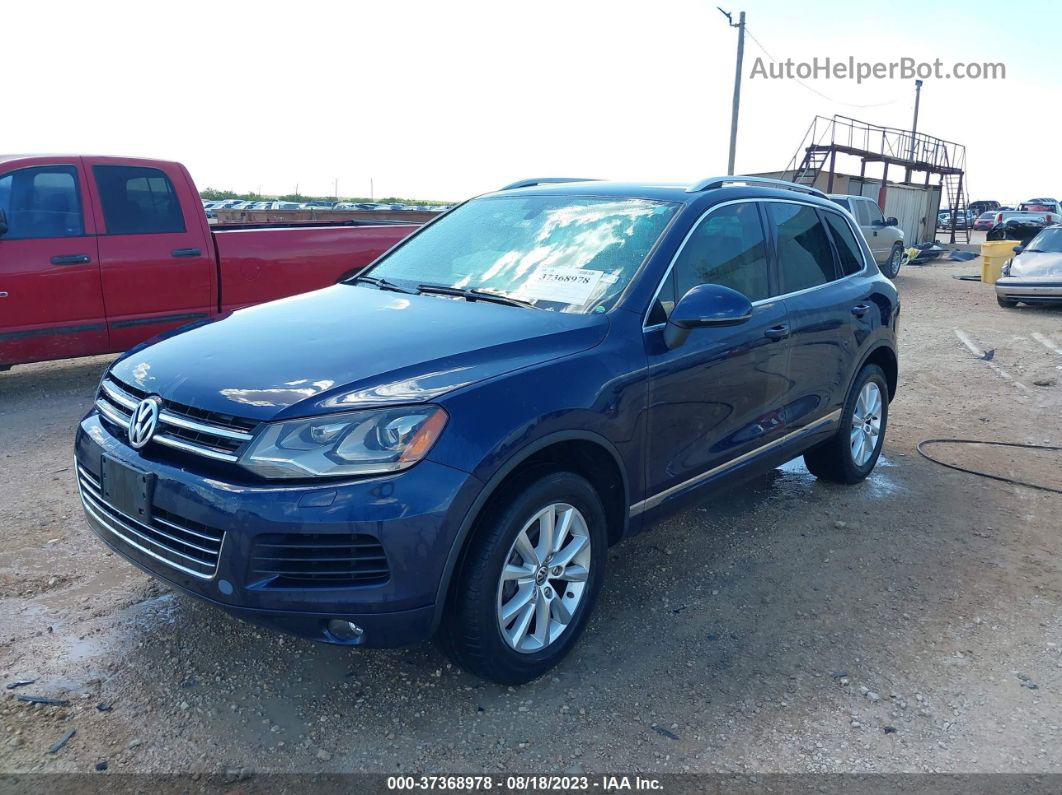 2013 Volkswagen Touareg Sport W/nav Dark Blue vin: WVGEF9BP2DD013765