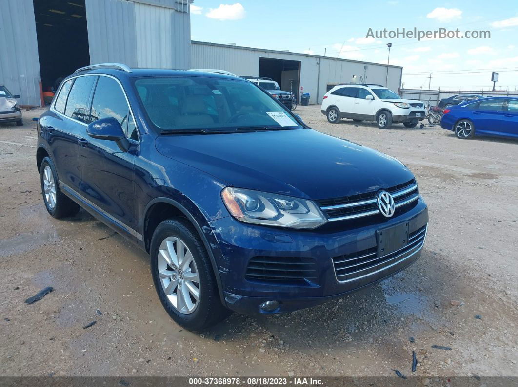 2013 Volkswagen Touareg Sport W/nav Dark Blue vin: WVGEF9BP2DD013765