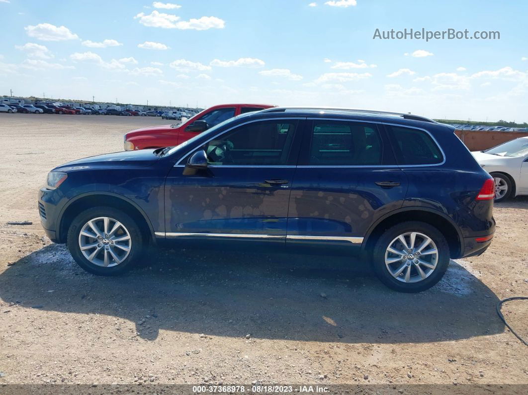 2013 Volkswagen Touareg Sport W/nav Dark Blue vin: WVGEF9BP2DD013765