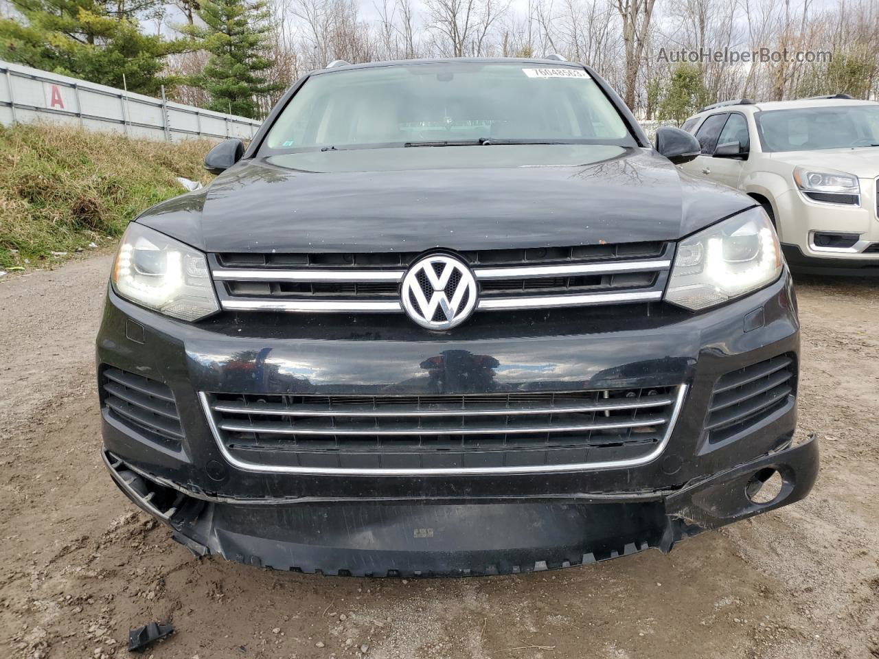 2014 Volkswagen Touareg V6 Black vin: WVGEF9BP2ED001052