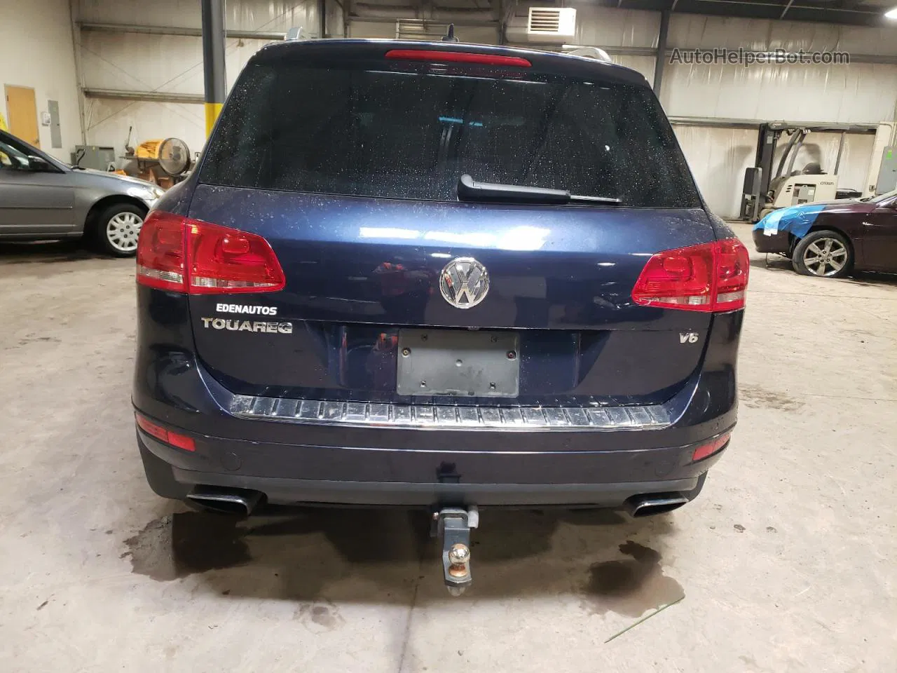 2012 Volkswagen Touareg V6 Синий vin: WVGEF9BP3CD008122