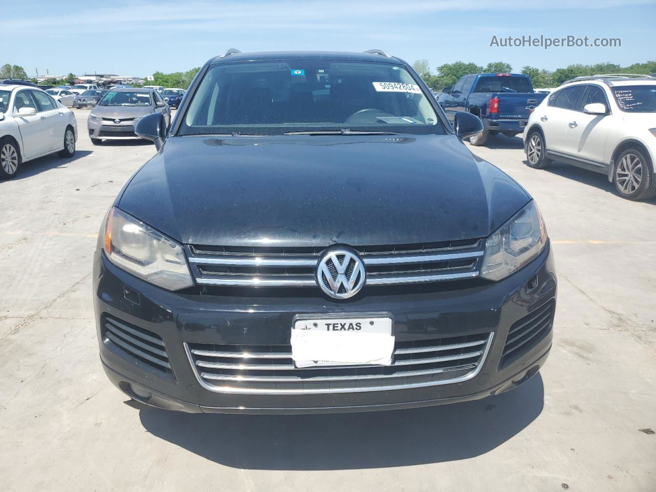 2012 Volkswagen Touareg V6 Черный vin: WVGEF9BP3CD009478