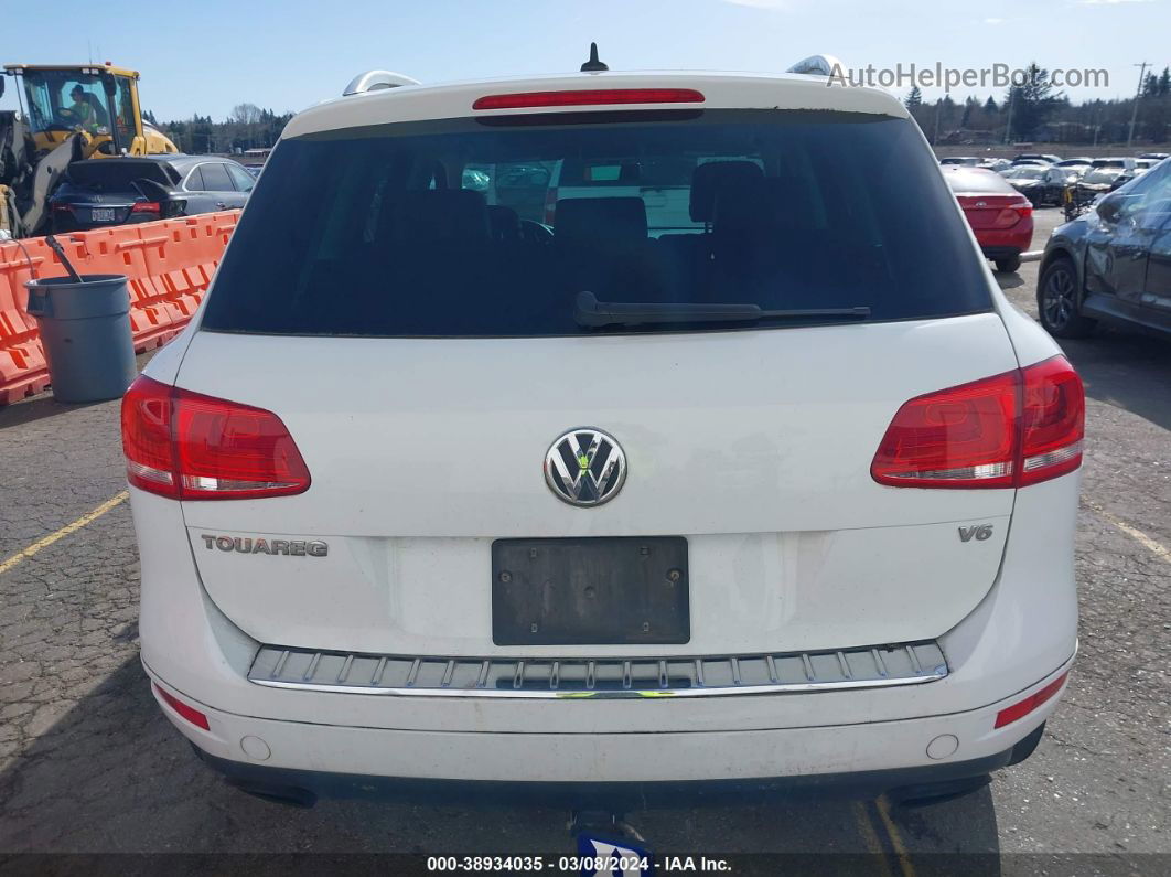 2012 Volkswagen Touareg Vr6 Lux White vin: WVGEF9BP3CD010016