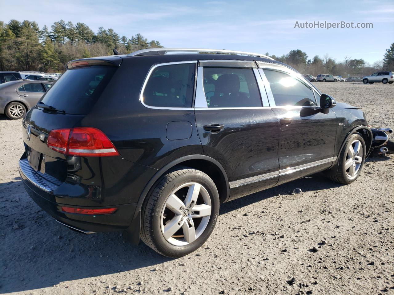 2013 Volkswagen Touareg V6 Black vin: WVGEF9BP3DD001396