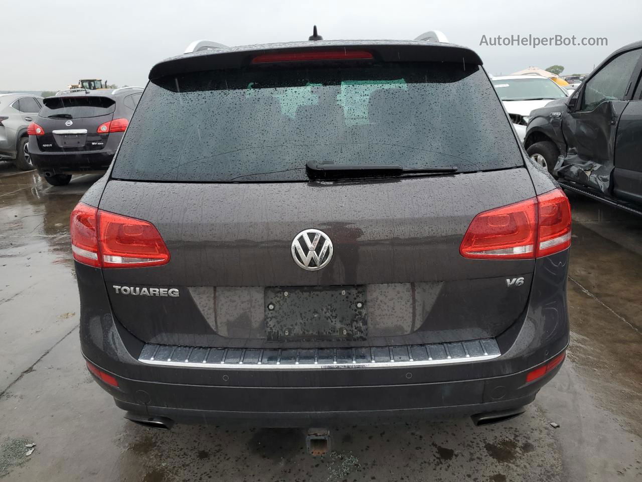 2013 Volkswagen Touareg V6 Gray vin: WVGEF9BP3DD005058