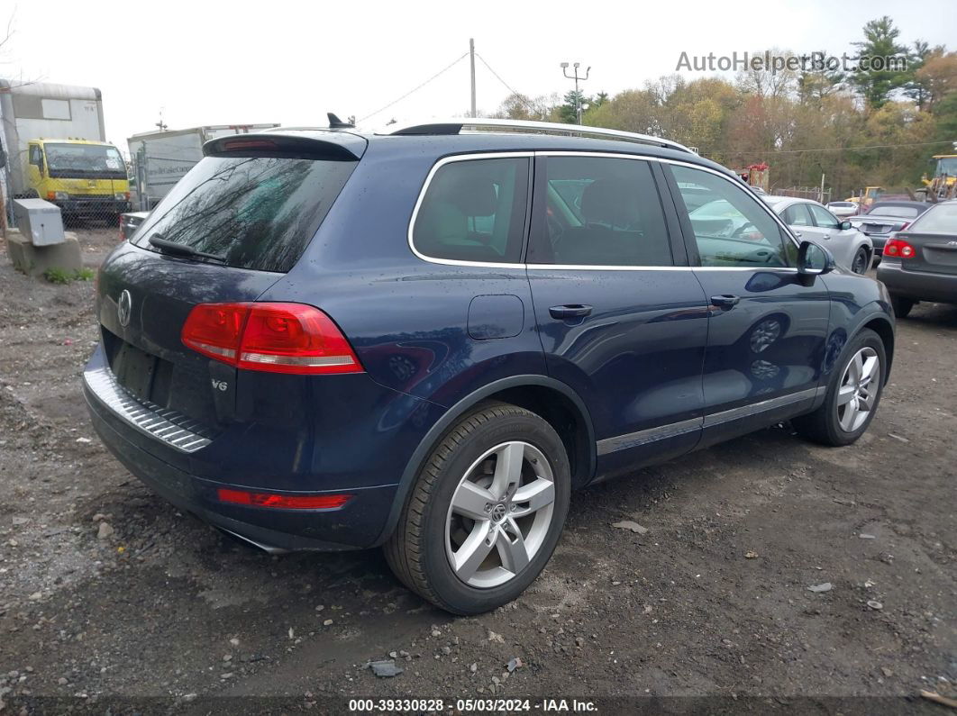 2013 Volkswagen Touareg Vr6 Lux Blue vin: WVGEF9BP3DD005495