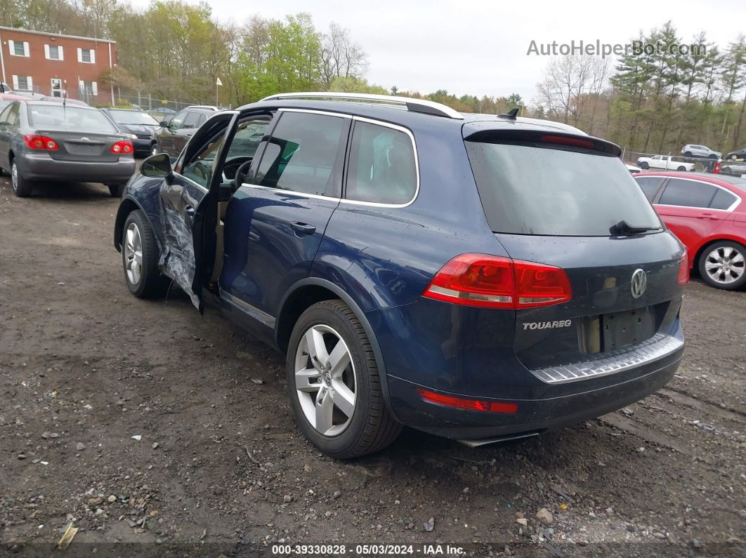 2013 Volkswagen Touareg Vr6 Lux Синий vin: WVGEF9BP3DD005495